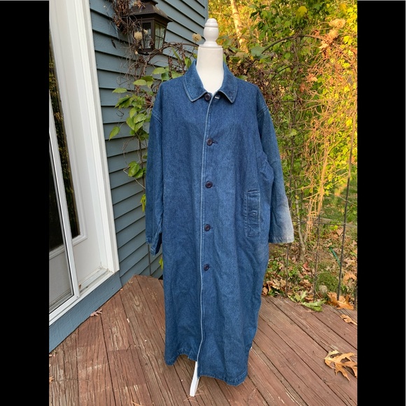 men's denim trench coats